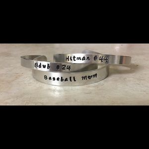 Handmade Hand Stamped cuffs